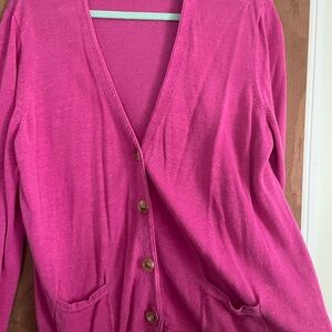 J. Jill  Pink Cardigan Sweater